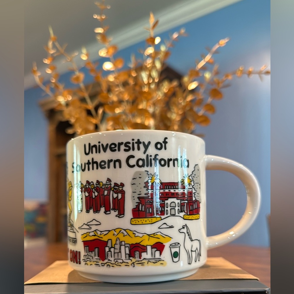 Starbucks University of Southern California Mug - Red and Yellow